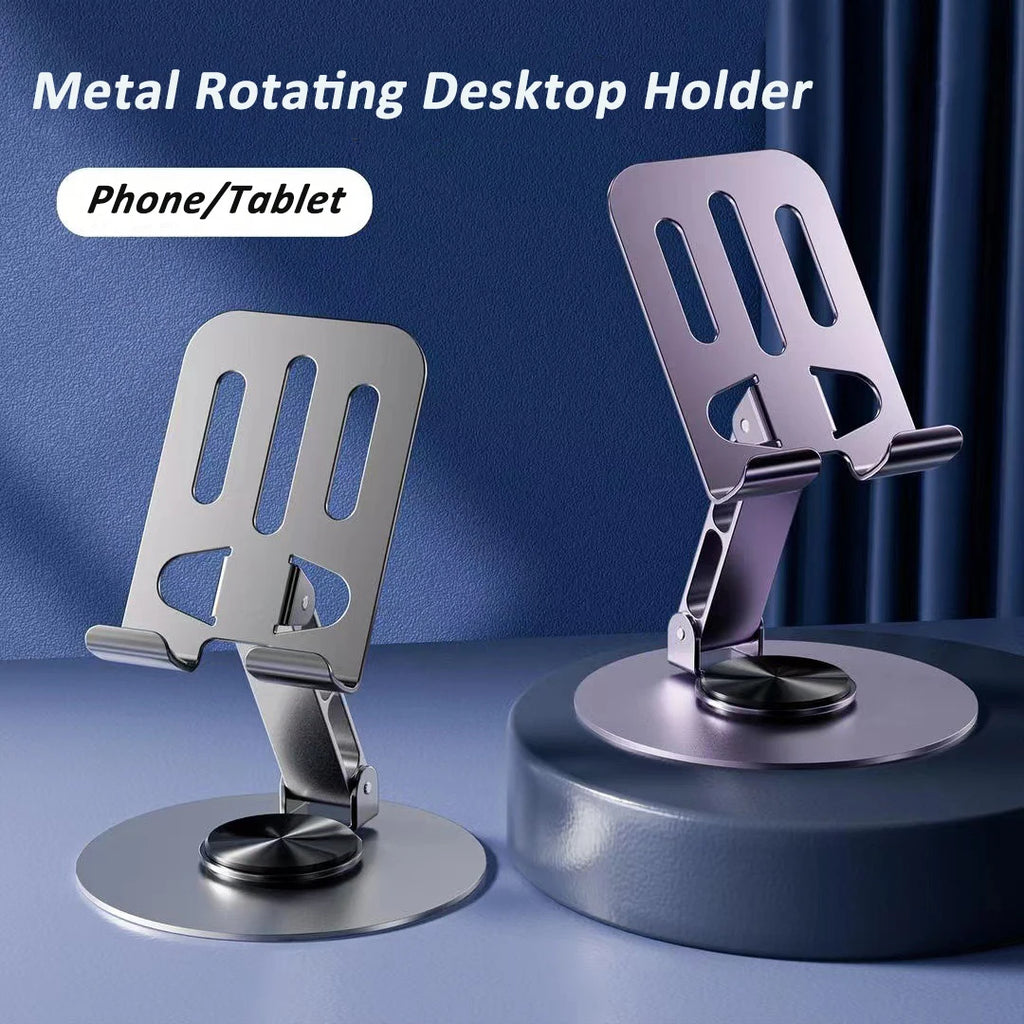 360° Rotating Foldable Metal Stand for iPad, Tablet & Phone Tablet & Phone Stand QXL