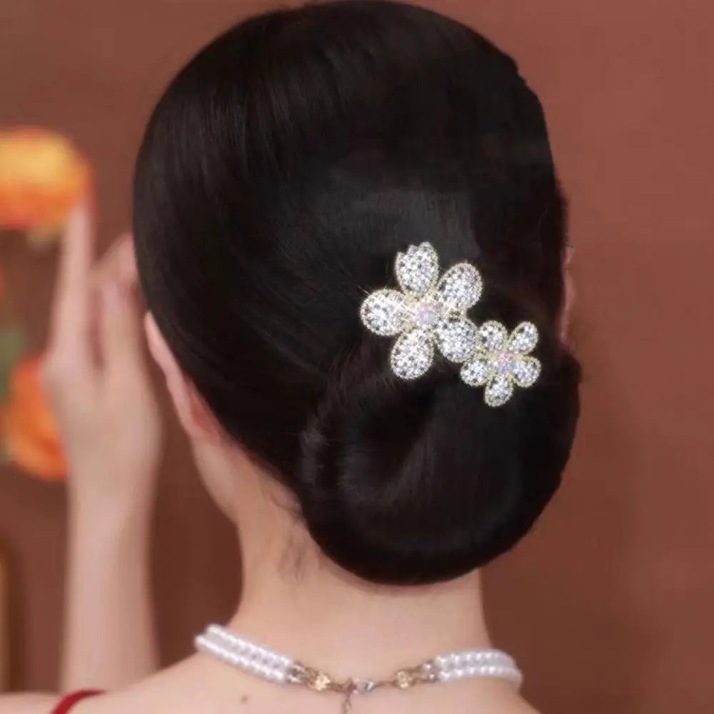 Flower Hair Bun Roller Clip | Flexible Twist Styling Tool Hair Bun Roller Clip QXL