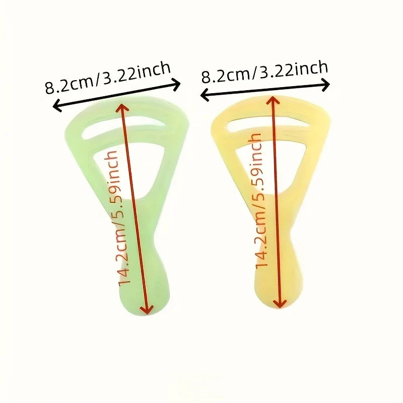 2-Pack Reusable Eyebrow Stencils | Natural Arc Shaping Cards Eyebrow Stencil QXL