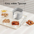 7-Piece Dipping Sauce Dish Set | Kitchen & Restaurant Supplies Dipping Sauce Dish Set QXL Grey white 7pcs
