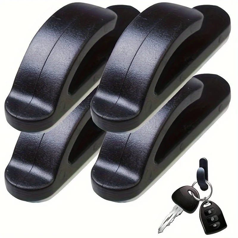 Black Self-Adhesive Car Hooks | Bag & Purse Organizer Car Interior Hook QXL