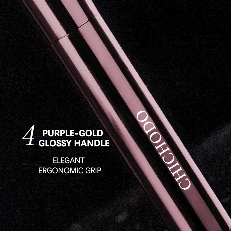 Purple Aluminum Foundation Brush | Soft Fiber Makeup Brush Foundation Makeup Brush QXL