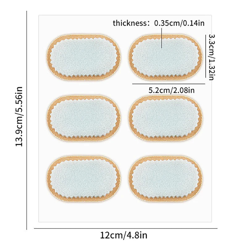 6-Pack Foam Foot Cushion Pads – Corn & Callus Protection Foot Cushion Pads QXL one size