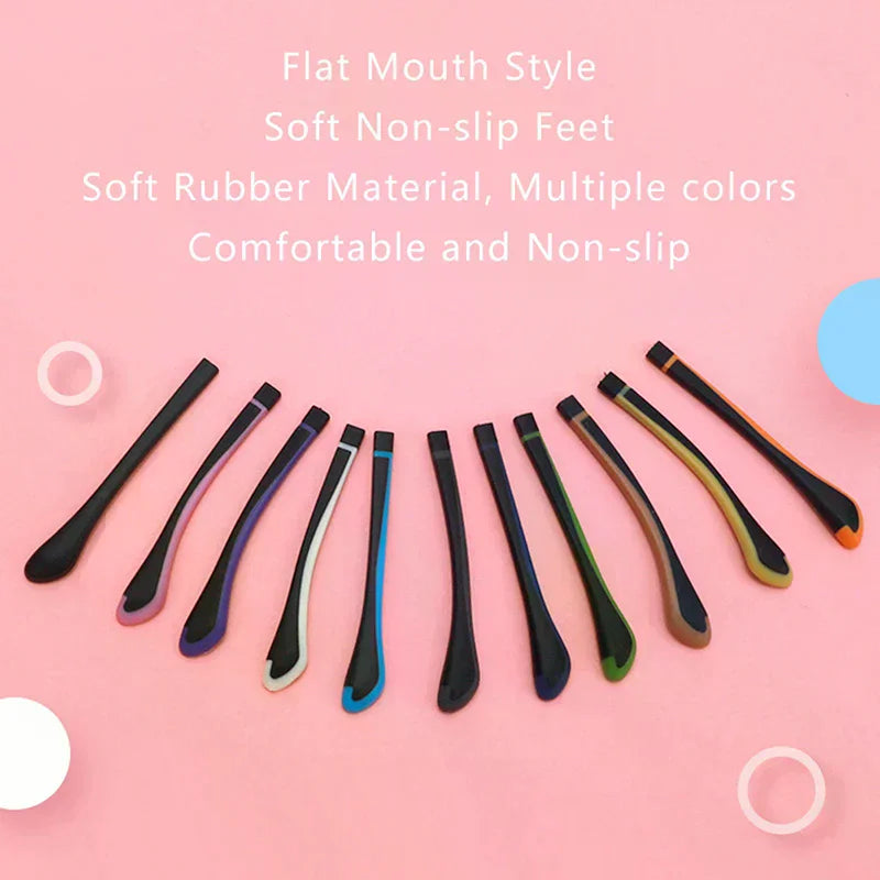 Silicone Eyeglass Ear Hook Covers | Anti-Slip Temple Sleeves Eyeglass Ear Hook Cover QXL