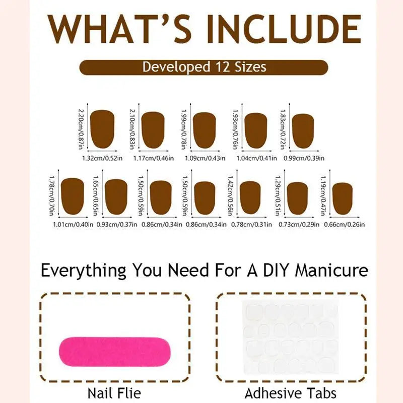 24-Pc Almond Press-On Nails | Pink Bowknot French Tip Press-On Nail Set QXL