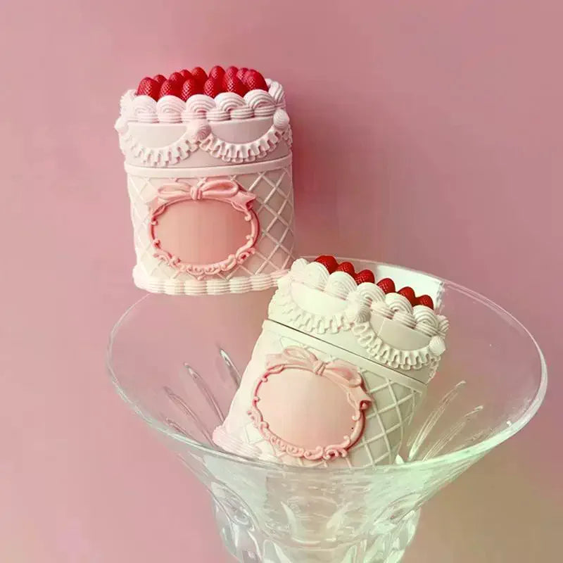 5g Cake-Shaped Empty Lip Gloss Jar with Brush | DIY Refill Lip Gloss Container QXL