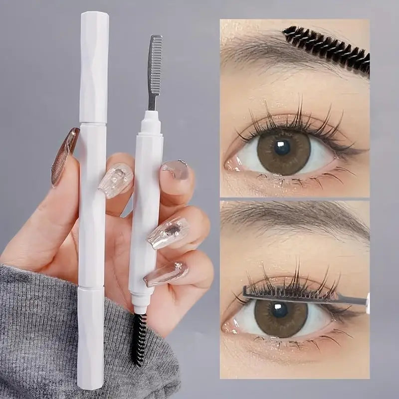 Dual-Ended Eyebrow Brush & Spoolie Comb | Brow Tool Eyebrow Grooming Tool QXL