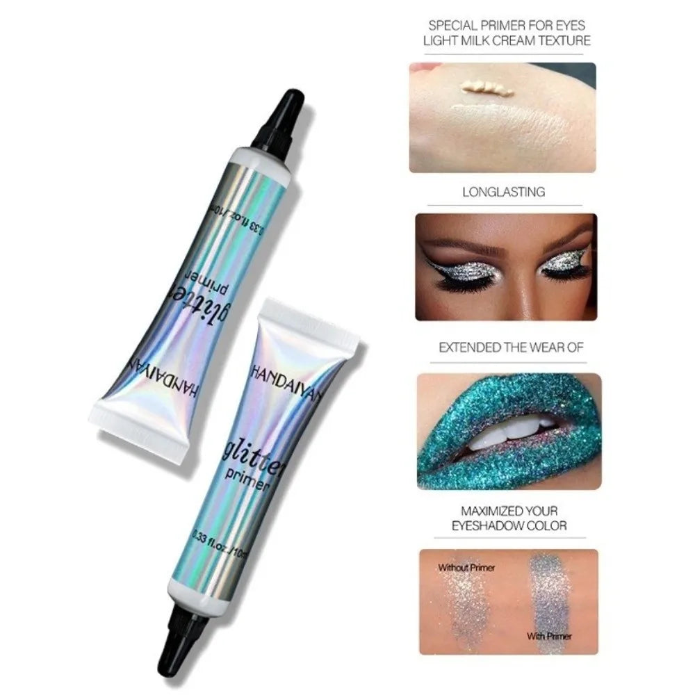 Army Green Glitter Eye Gel 10ml | Sequin Flash Eye Primer Glitter Eye Primer QXL