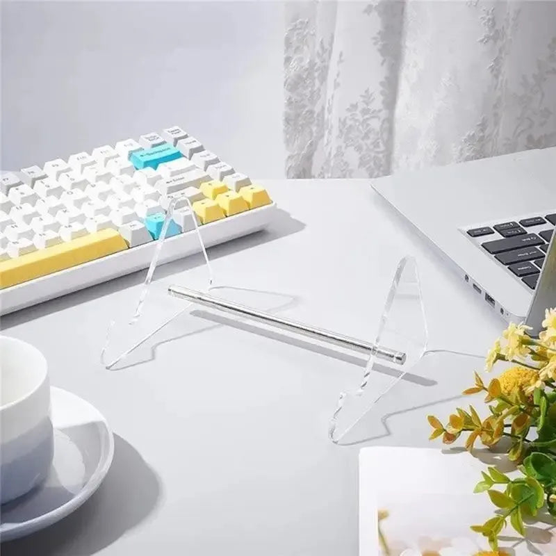 Transparent Acrylic Keyboard Stand | 1, 2 & 3 Tier Rack Keyboard Display Stand QXL