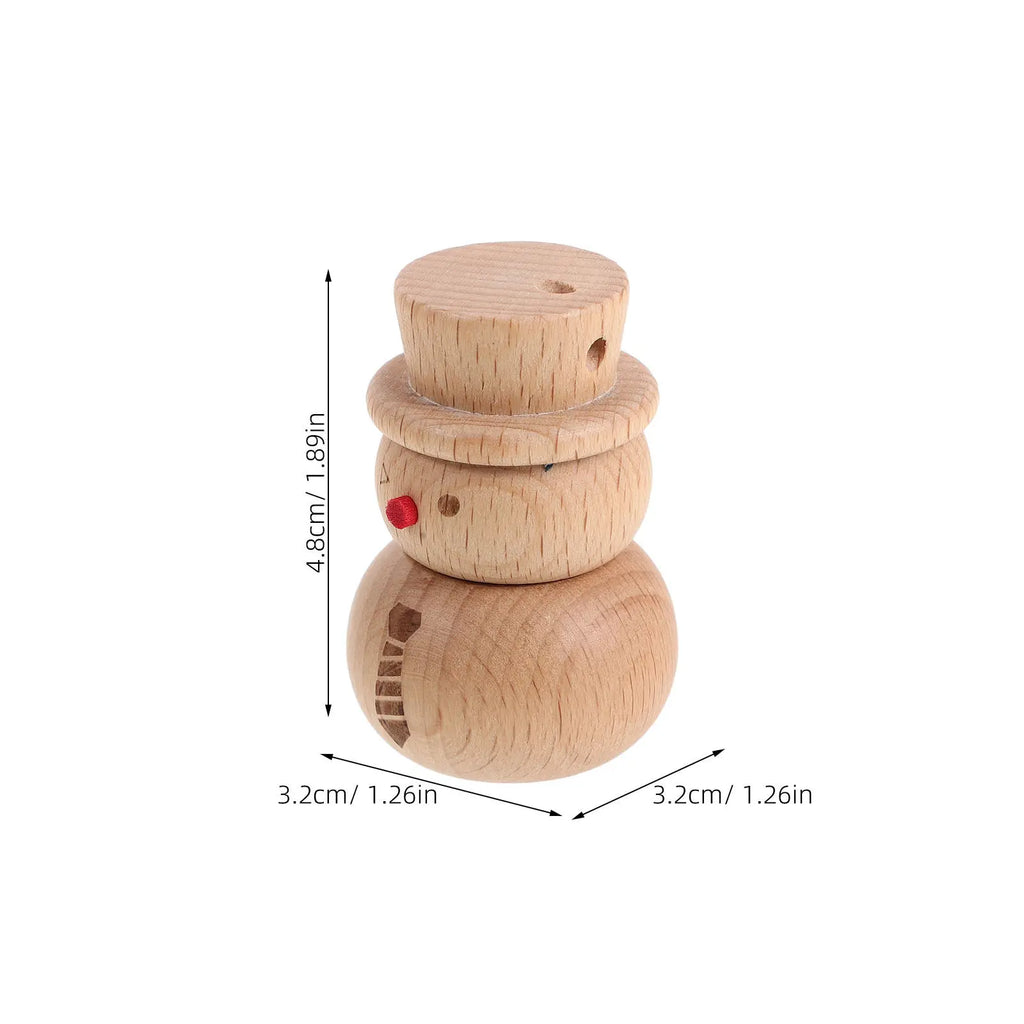 Wooden Snowman Essential Oil Roller Bottle | 2ml Diffuser Essential Oil Roller Bottle QXL