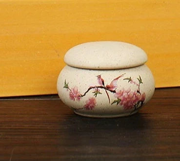 15g Mini Ceramic Nail Cup with Lid | Acrylic Liquid & Powder Jar Nail Dappen Dish QXL Beige 15g Ceramic