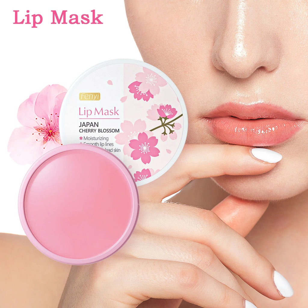 FENYI Sakura Cherry Blossom Lip Mask – Nourishing 15g Overnight Lip Mask QXL