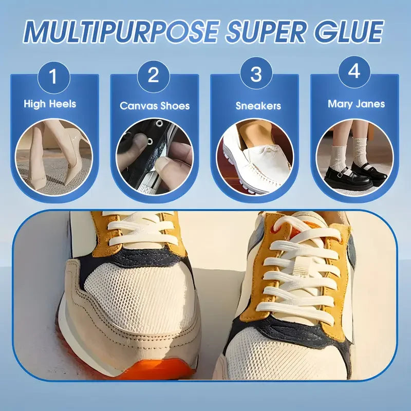 2-Pack Shoe Glue 60ml | Strong Bond for Sneakers & Leather Shoe Repair Adhesive QXL