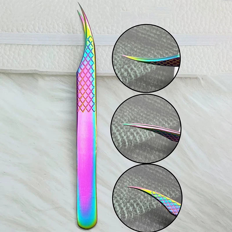 Colorful Anti-Static Eyelash Extension Tweezers | Fish Design Eyelash Tweezers QXL