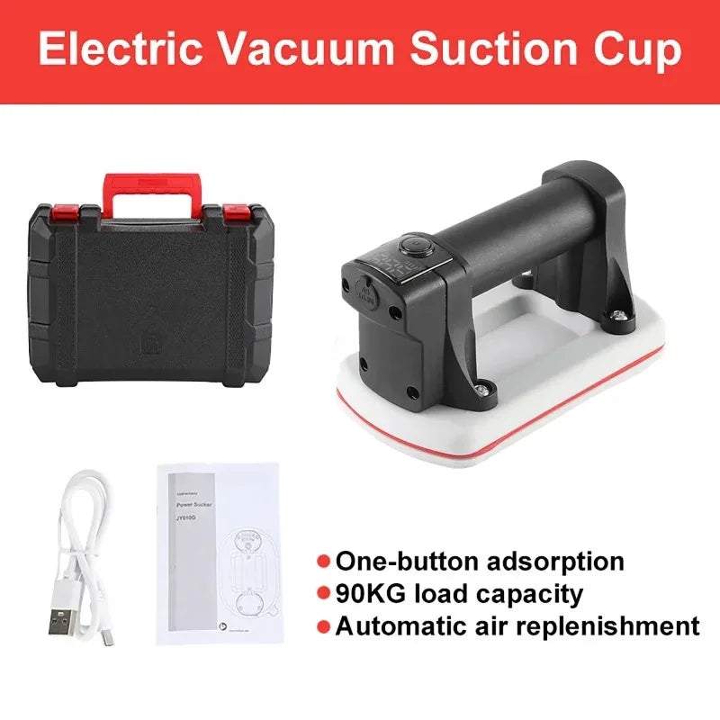 Electric Vacuum Suction Cup Lifter 90/120kg – Tile Glass Granite Vacuum Suction Lifter QXL load-bearing 90kg