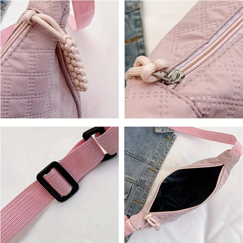 Women's Diamond Grid Crossbody Shoulder Bag | Lightweight Crossbody Shoulder Bag QXL