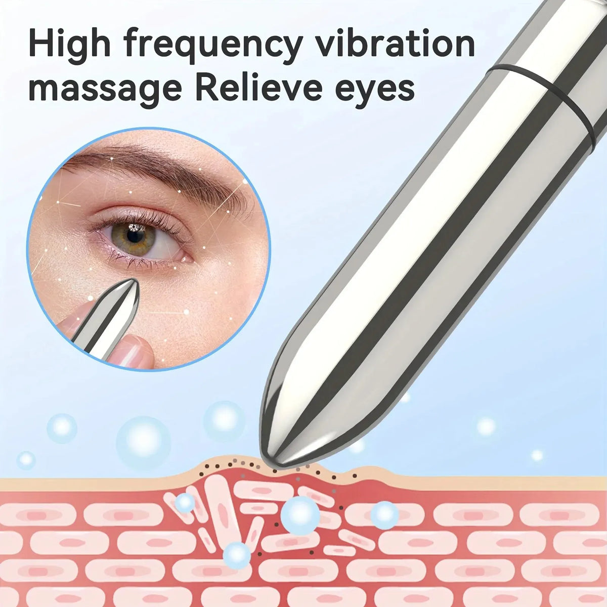 Mini Vibrating Facial & Eye Massager | Portable Beauty Tool Facial Massager QXL