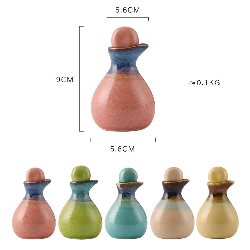 60ml Ice Crack Ceramic Essential Oil Bottle | Aromatherapy Jar Ceramic Aromatherapy Bottle QXL