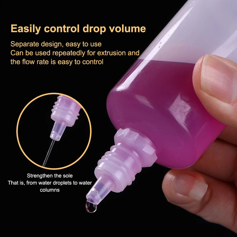 5-Pack Squeezable Plastic Dropper Bottles 3–100ml Refillable Squeezable Dropper Bottles QXL