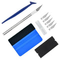 10-Piece Car Wrap Tool Kit | Vinyl Squeegee & Window Tint Set Car Wrap Tool Kit QXL BLUE