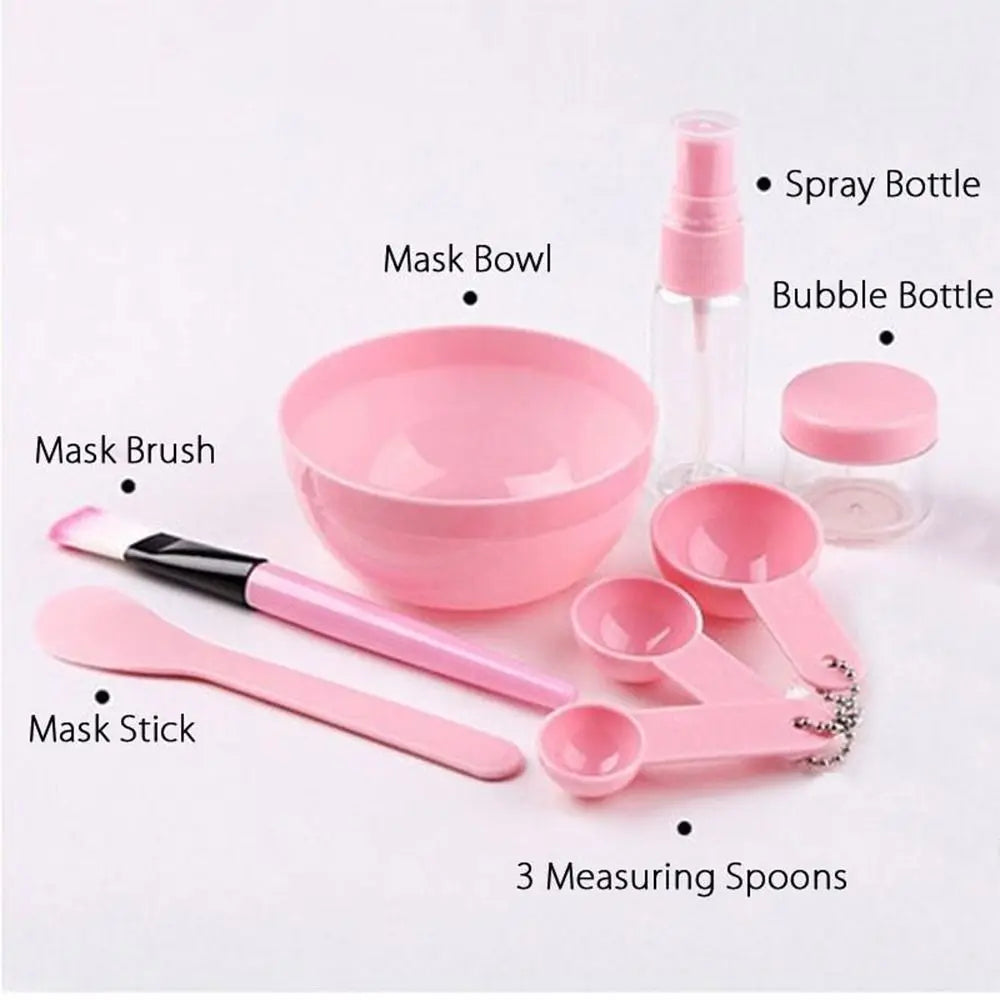 DIY Face Mask Mixing Bowl Set – Silicone Brush & Spatula Kit Face Mask Tool Set QXL