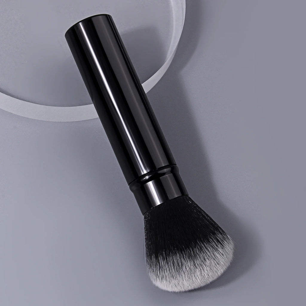 Soft Nail Dust Brush | Black Aluminium Handle Manicure Tool Nail Dust Brush QXL