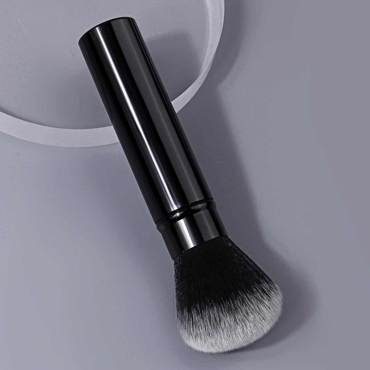 Soft Nail Dust Brush | Black Aluminium Handle Manicure Tool Nail Dust Brush QXL