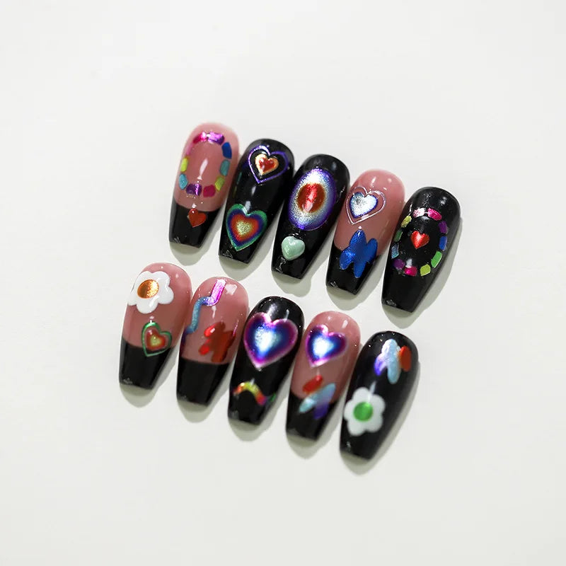 5D Japanese Jelly Nail Art Stickers – Kawaii Embossed Decals Nail Art Stickers QXL