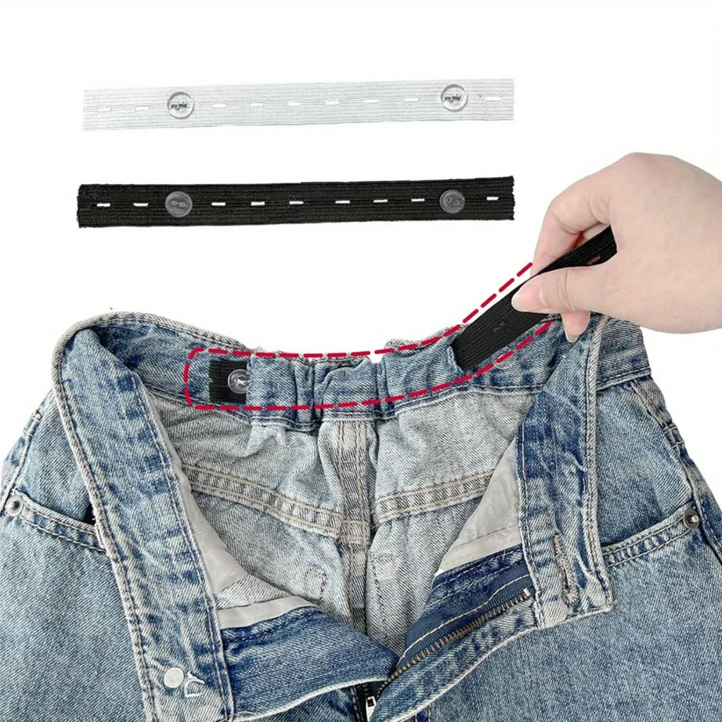 Invisible Belt Tightener & Trouser Buckle Adjuster 2-Piece Set Waistband Adjuster QXL