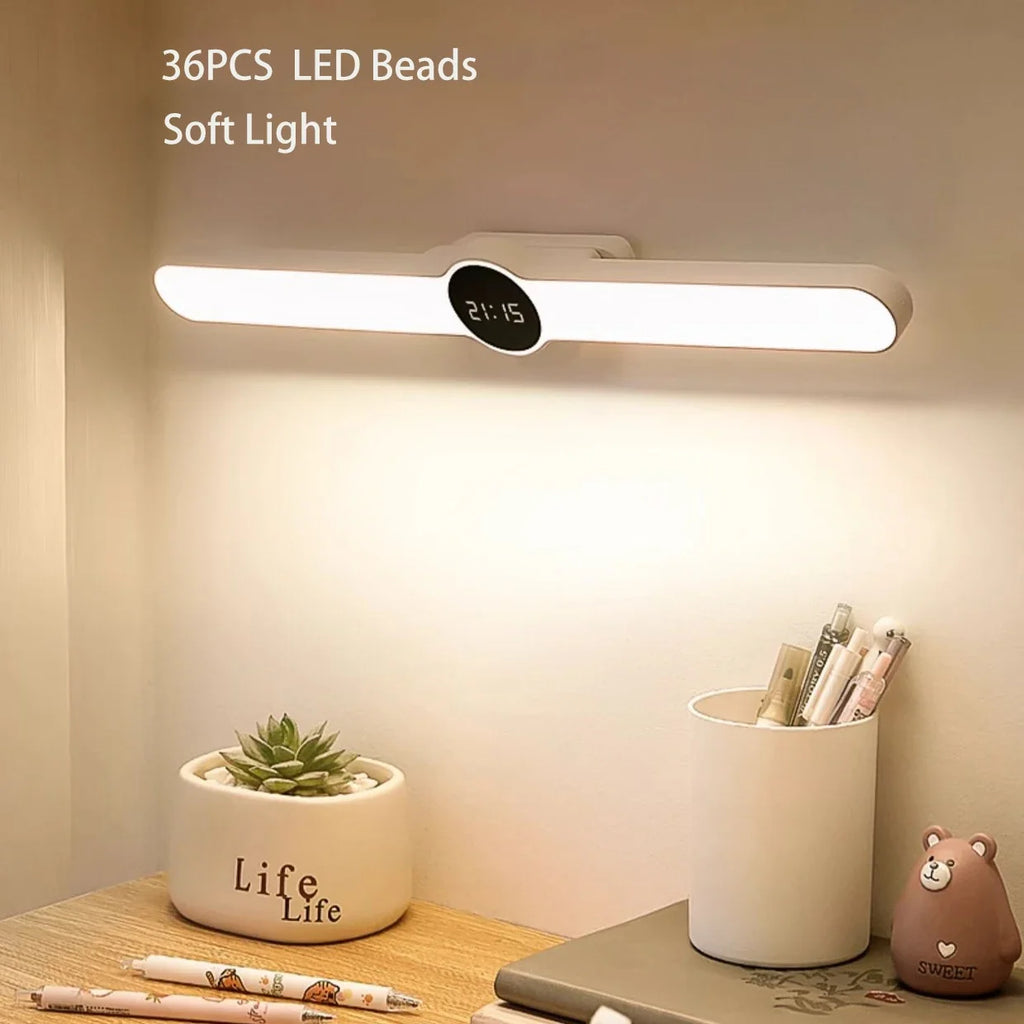 Magnetic LED Wall Lamp – Clock, Dimmable, USB Rechargeable LED Wall Lamp QXL