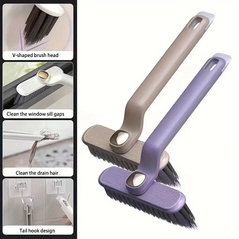 360° Rotating Gap Brush | Bathroom Corner & Floor Cleaner Cleaning Brush QXL