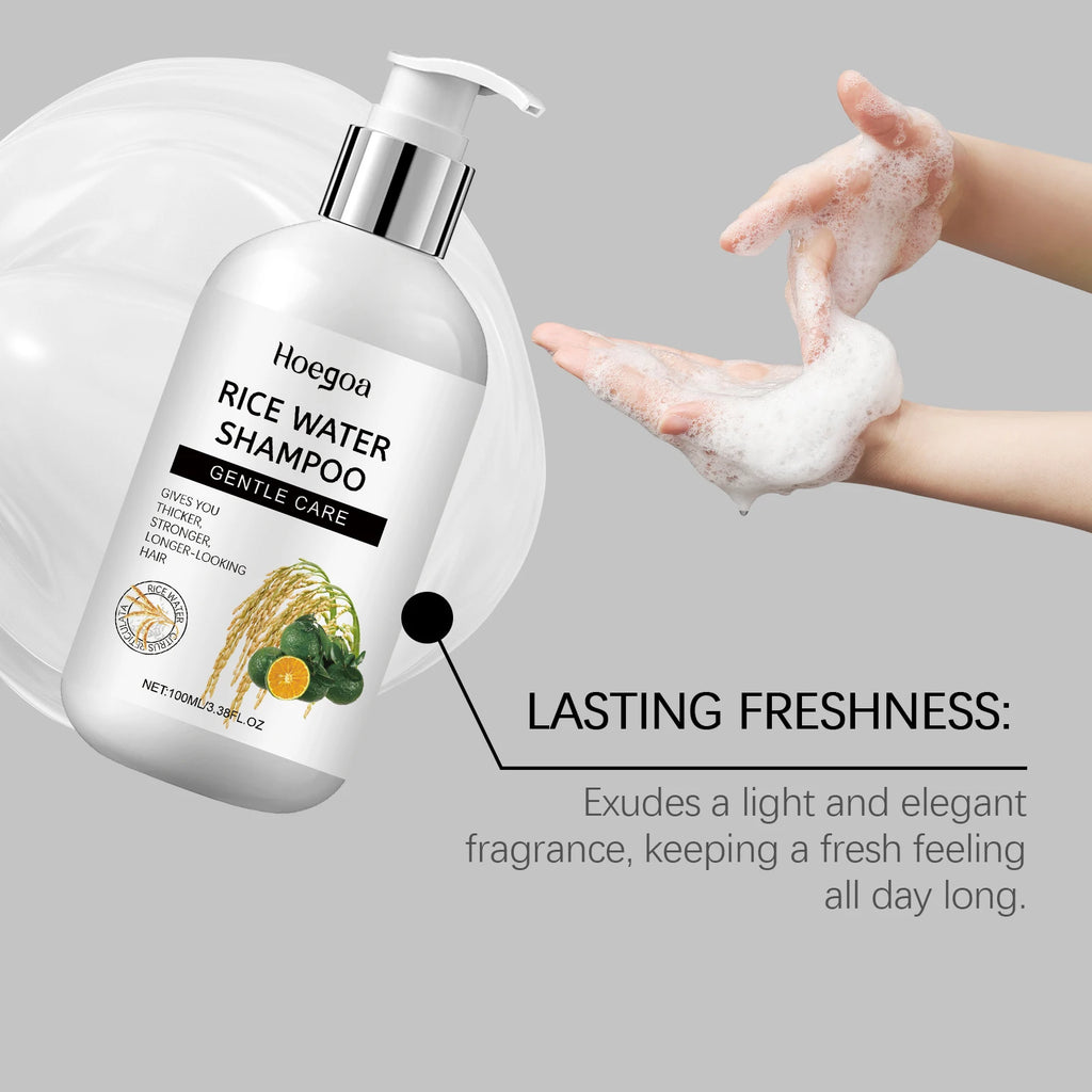HOEGOA Rice Water Foam Shampoo – Oil Control & Volumizing Rice Water Shampoo QXL