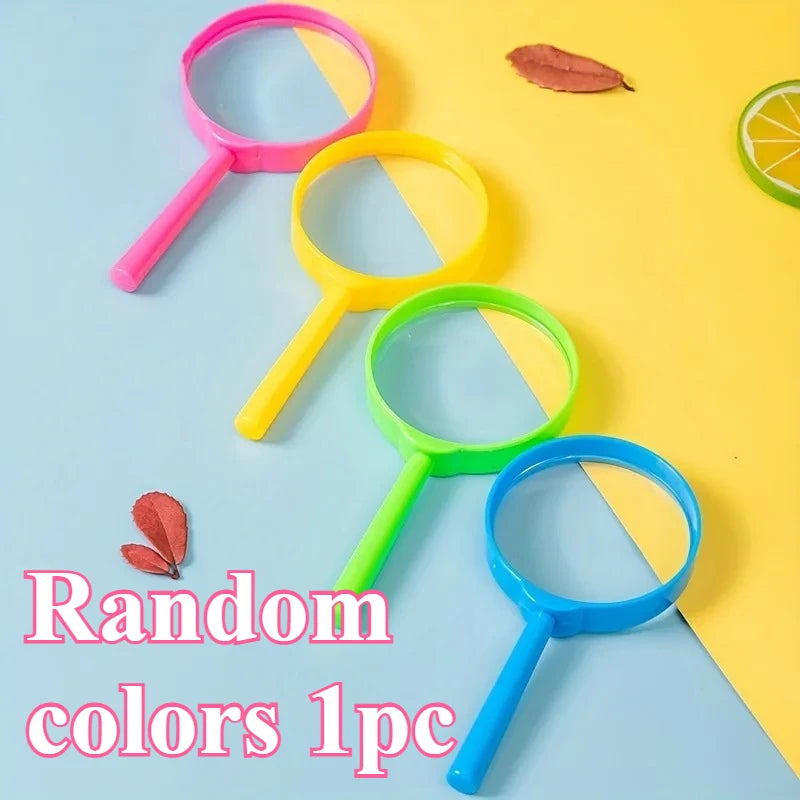 Mini Portable Pocket Magnifier with High-Clarity Lens Pocket Magnifier QXL Random 1pc