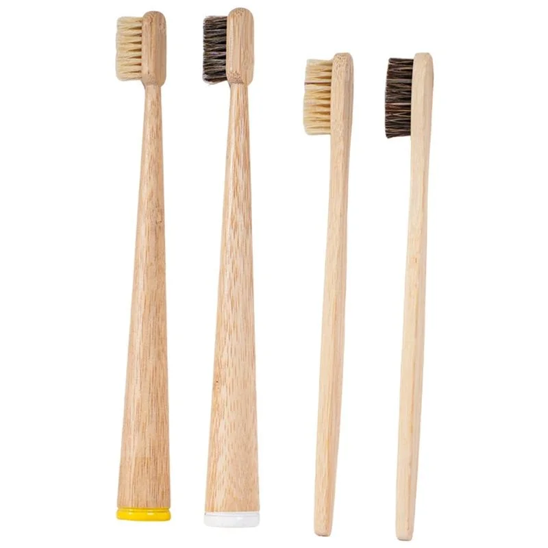 10-Pack Boar Bristle Bamboo Toothbrush | Biodegradable Bamboo Toothbrush QXL