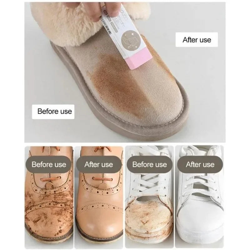 Suede & Nubuck Eraser Cleaning Brush Set – Shoe & Leather Care Shoe Cleaning Kit QXL