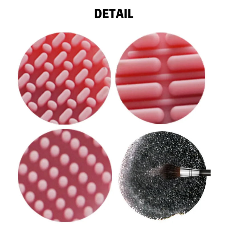 Seashell Silicone Makeup Brush Cleaner Pad & Scrubber Mat Brush Cleaning Mat QXL