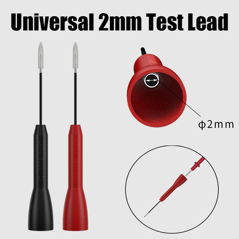 600V/10A 2mm Extended Needle Multimeter Test Probes Multimeter Test Probes QXL