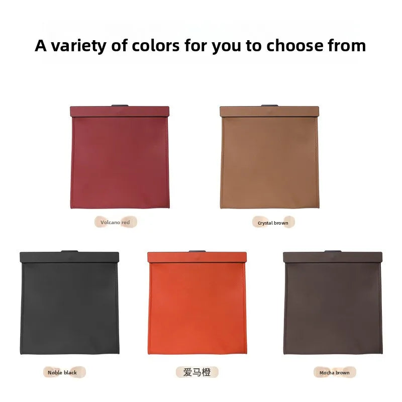 Car Leather Trash Bag | Magnetic Rear Seat Organizer Car Seat Organizer QXL