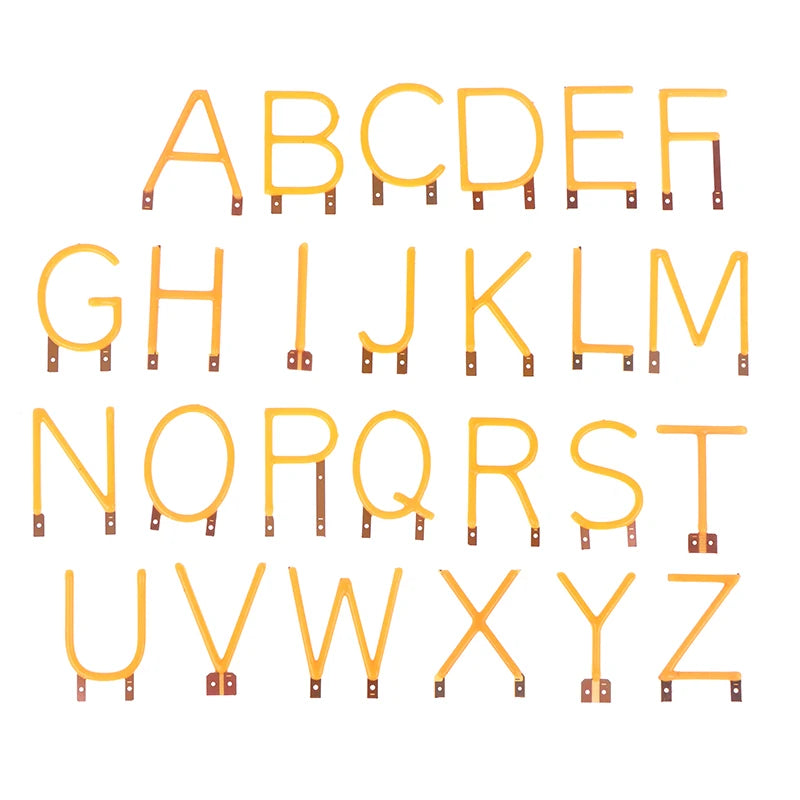 COB LED Filament Letter Light Yellow – DIY Signboard Décor LED Filament Light QXL
