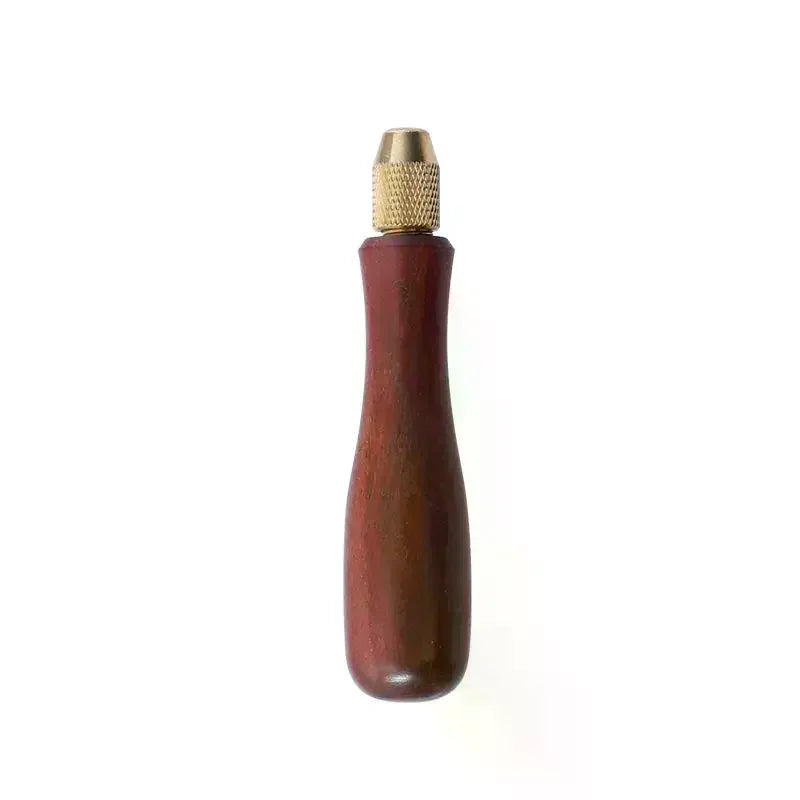 Wood File Handle Brass Collet Chuck | DIY Polishing Tool Set File Handle Tool QXL