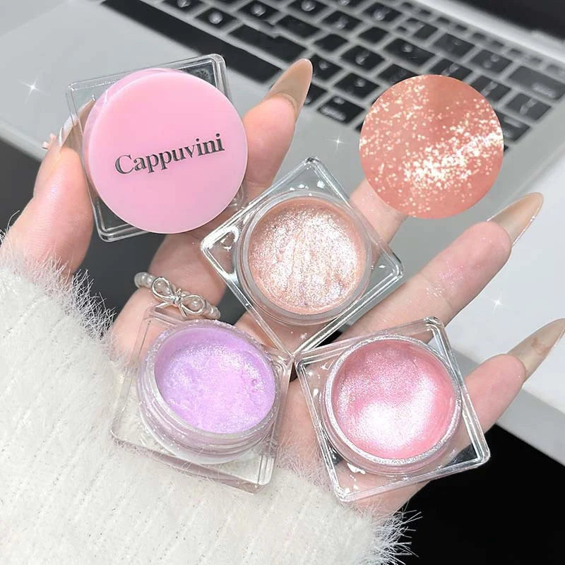 6-Color Shimmer Liquid Highlighter | Glitter Glow Face & Body Liquid Highlighter QXL