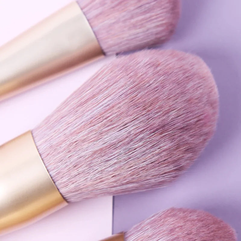 Zoreya 9-Piece Makeup Brush Set | Purple Sweet Potato Series Makeup Brush Set QXL