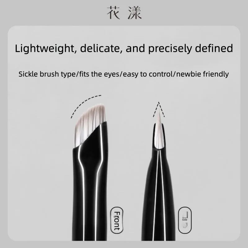 Angled Eyeliner Brush – Scythe Blade Eye Corner & Brow Angled Eyeliner Brush QXL