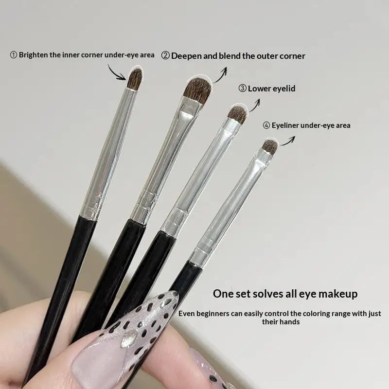Eyeshadow Brush Set – Soft Nylon Shading & Liner Brushes Eye Makeup Brush Set QXL