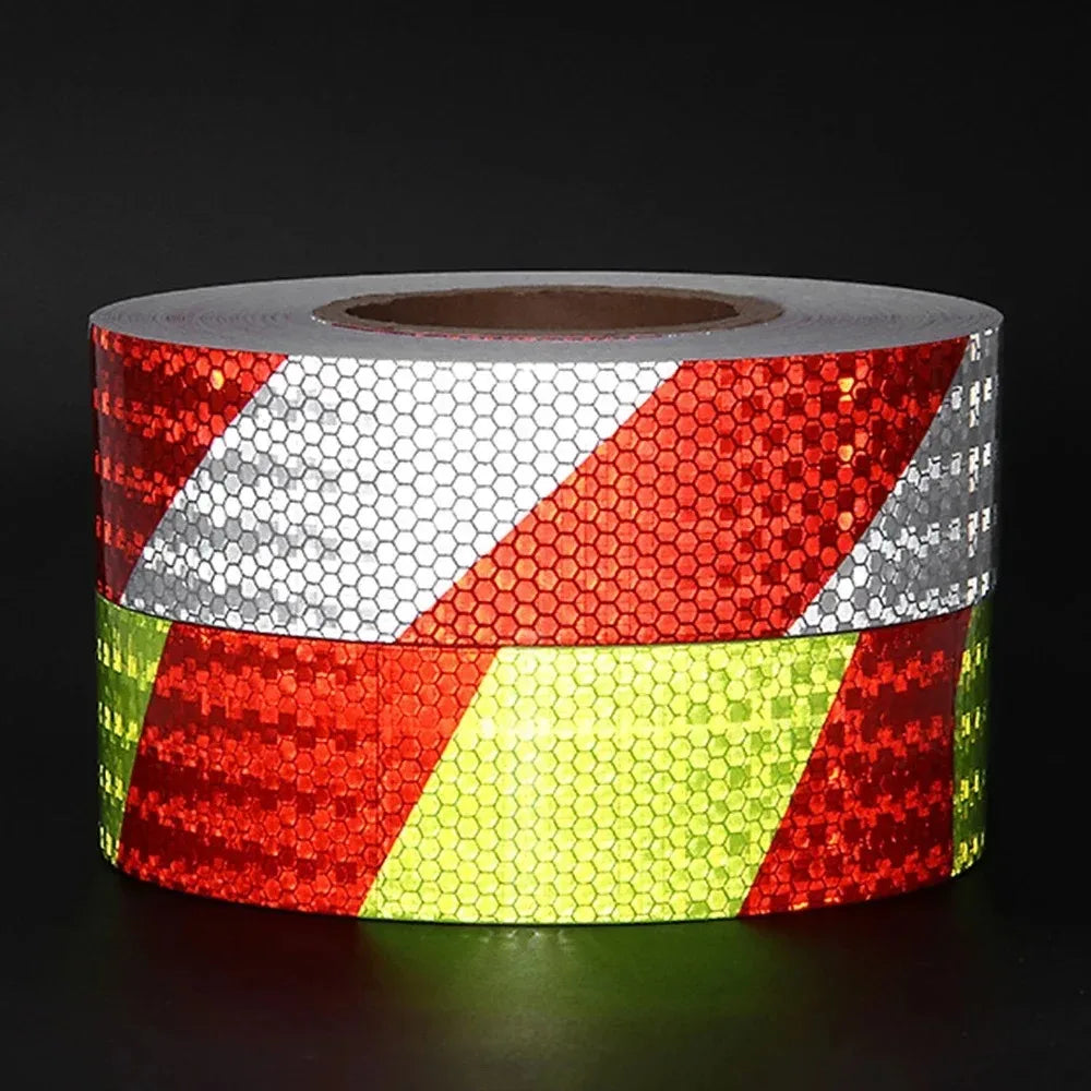 Reflective Safety Warning Tape | Self-Adhesive PVC Car Tape Reflective Safety Tape QXL