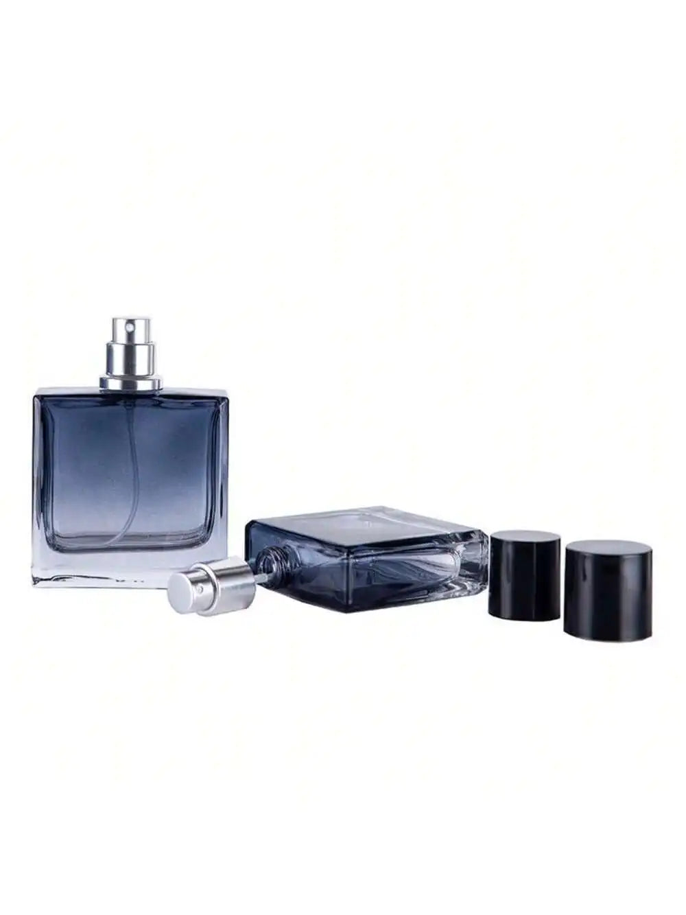 Gradient Blue Glass Perfume Sprayer | Refillable Travel Bottle Perfume Atomizer QXL