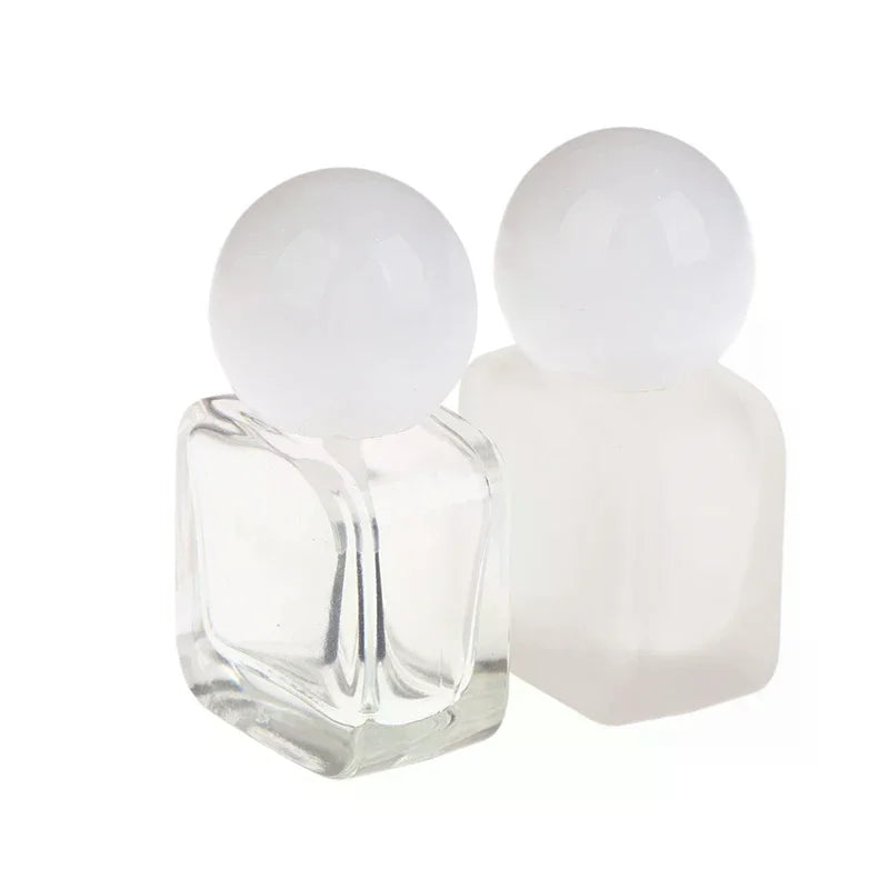 10ml Empty Clear Glass Nail Polish Bottle with Brush Cap Nail Polish Bottle QXL