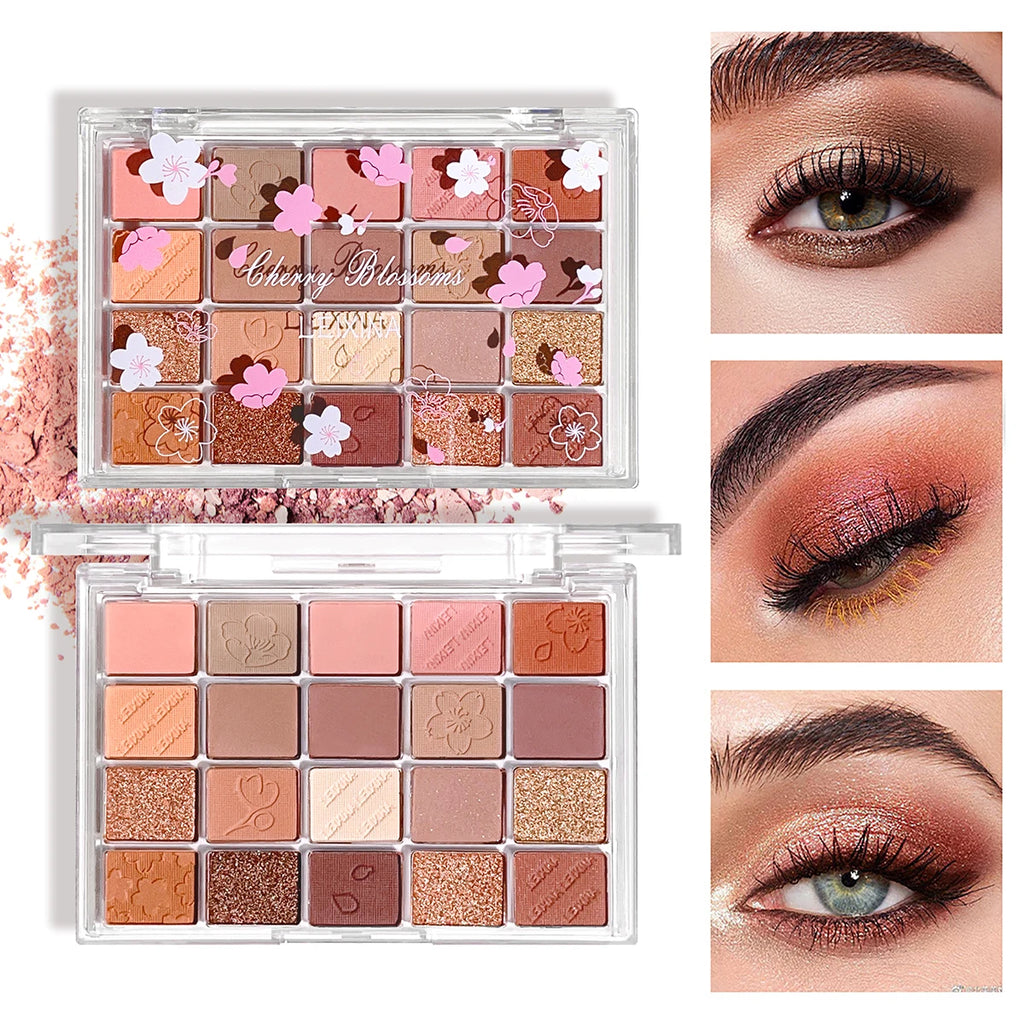 20-Color Eyeshadow Palette | Glitter, Shimmer & Matte Eyeshadow Palette QXL