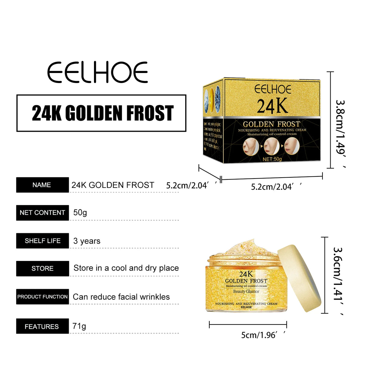 24K Gold Face Serum | Firming, Brightening & Anti-Aging Cream Gold Face Serum QXL 1PCS