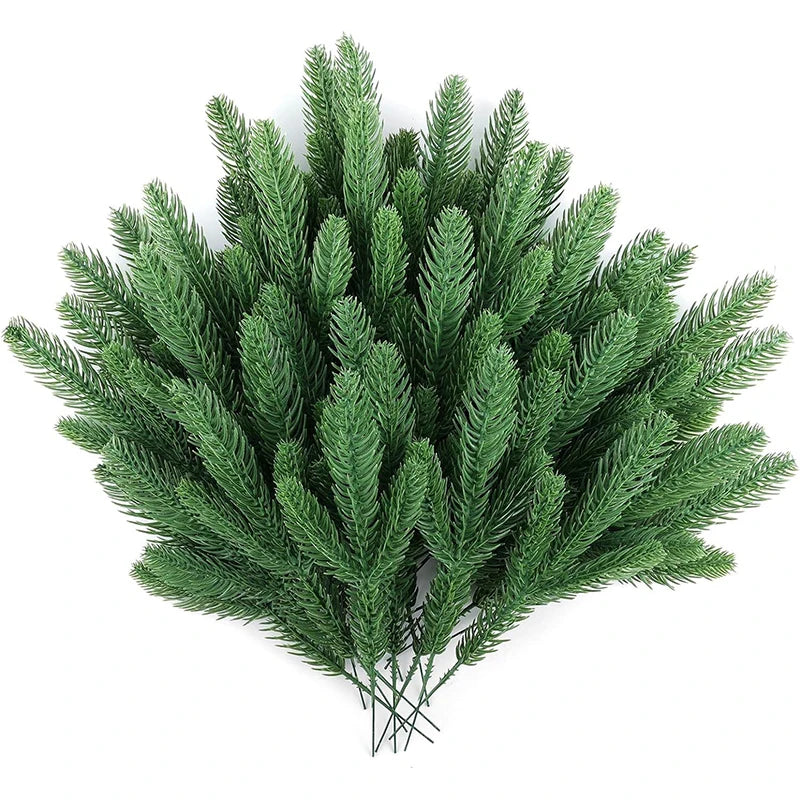 24-Pack Artificial Pine Branches | Wreath & Garland DIY Décor Artificial Pine Branches QXL